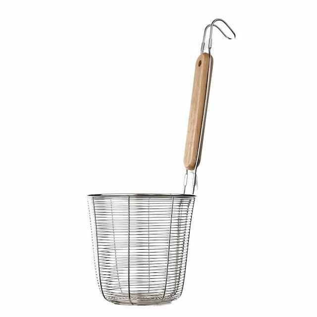 Сито 14 см стрейнер дуршлаг для лапши h 33,5 см нерж. с дерев. ручкой P.L. Proff Cuisine HT-D-41C 99002044