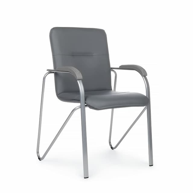 Стул с пластиковыми подлокотниками Riva Chair Самба (SMB-03) серый