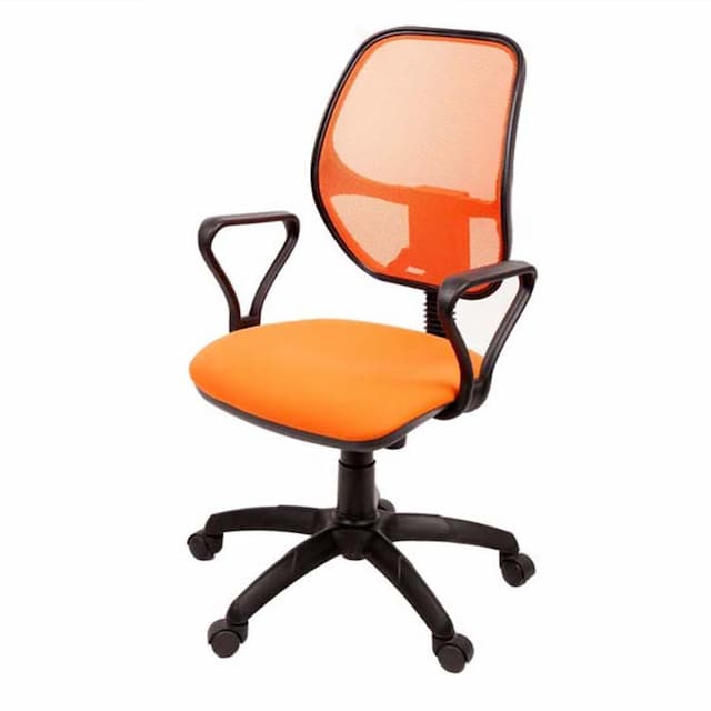 Кресло компьютерное Мирэй Марс new gtpp (Самба) люкс (оранжевый), ткань цветная серия В