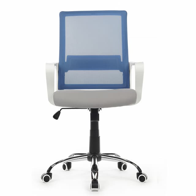 Кресло Riva Chair Mint RCH 1029MW Белый пластик/Синий