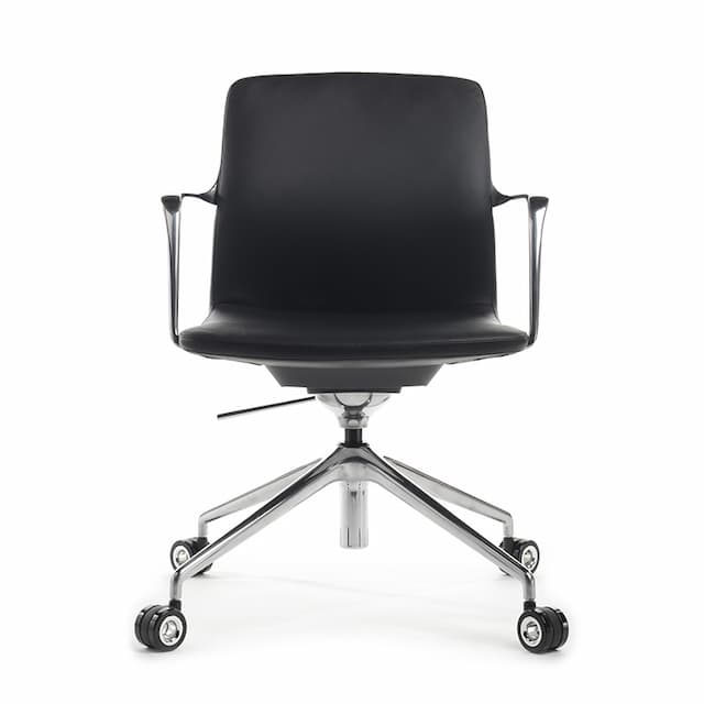 Кресло RV DESIGN Plaza-M FK004-B12 Чёрный (A8) натуральная кожа